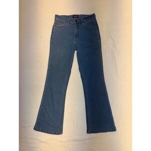 Run & Fly Womens Blue High Waisted Flare Bell Bottom Jeans Size 28S Retro 70s